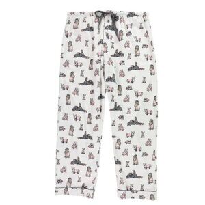 P.J. Salvage XL Dogs in Pajamas Flannel Lounge Pants pajama bottoms drawstring